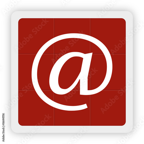 Red Icon Schaltfläche - at Kontakt