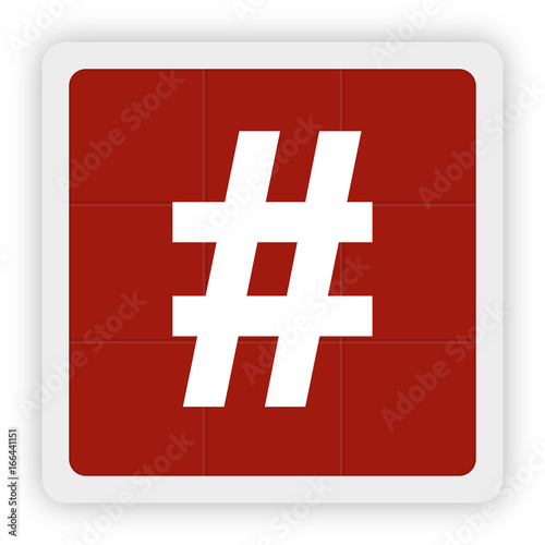 Red Icon Schaltfläche - Raute