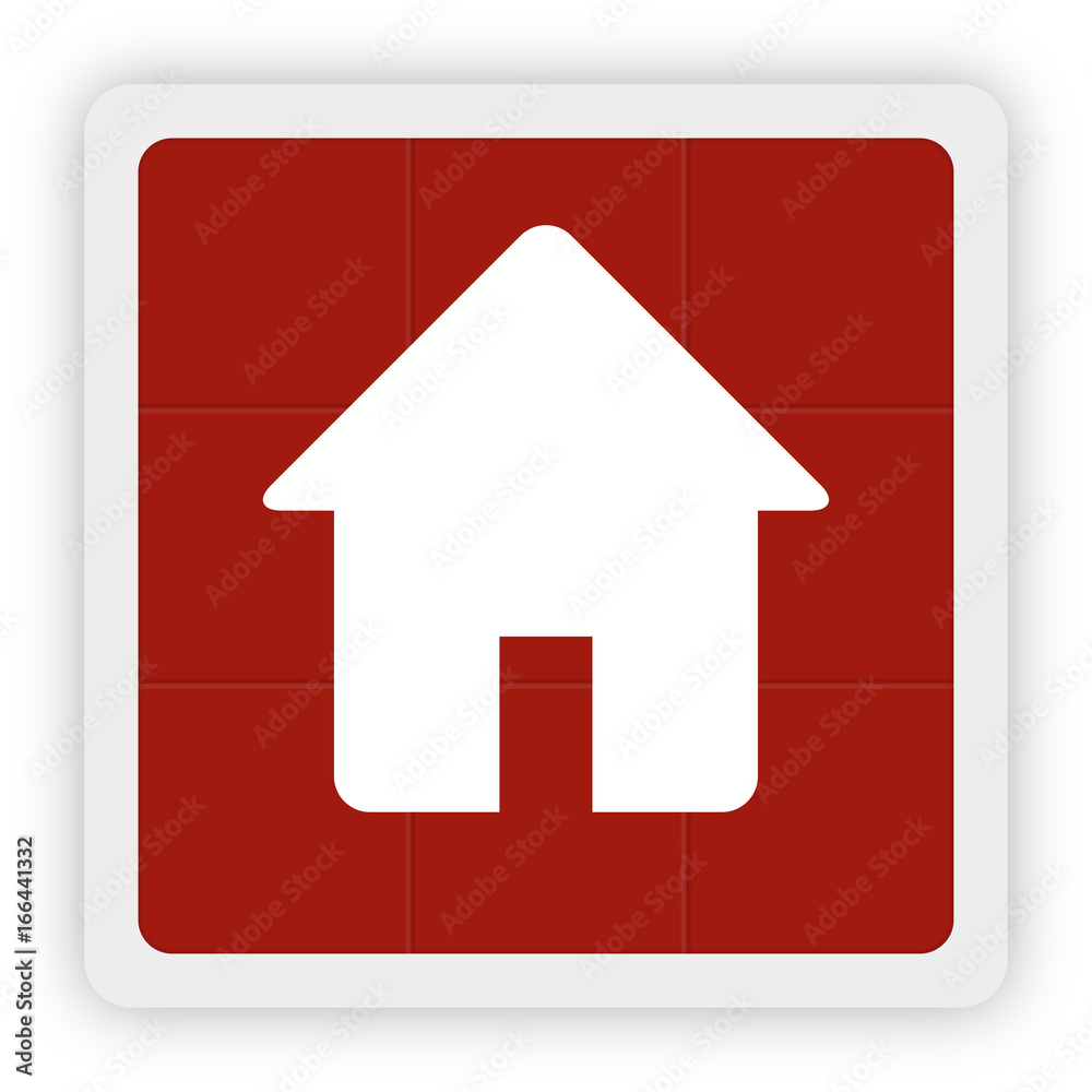 Red Icon Schaltfläche - Haus Unterkunft Red Icon Schaltfläche - Haus Unterkunft
