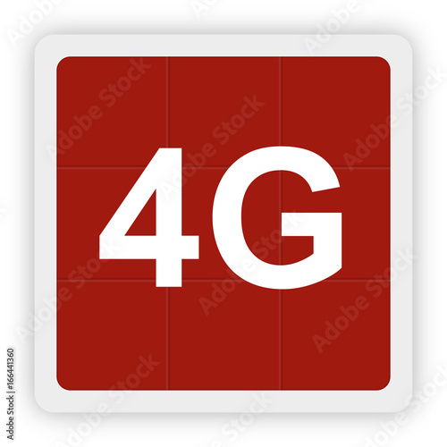 Red Icon Schaltfläche - 4G