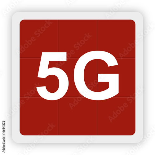 Red Icon Schaltfläche - 5G