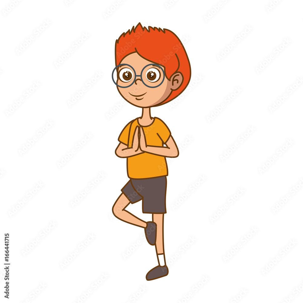 Obraz premium cartoon boy icon