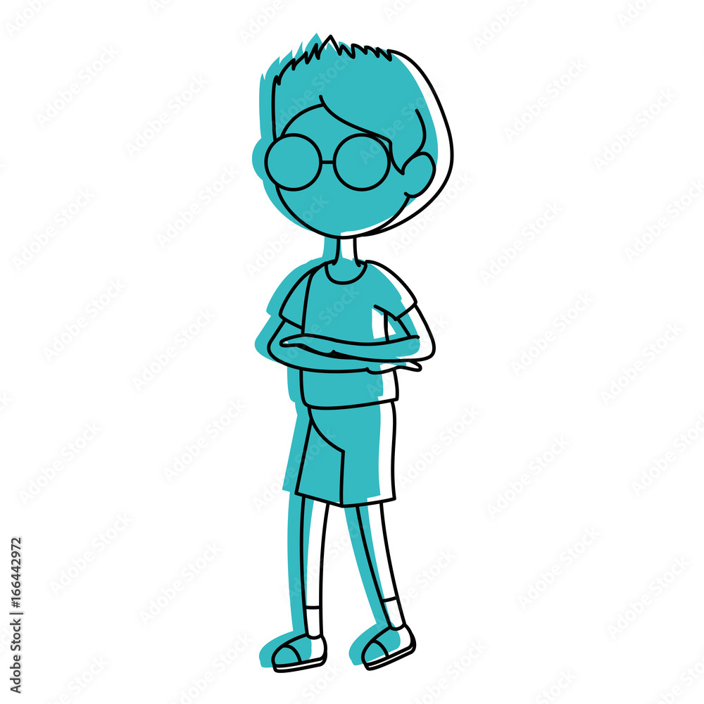 cartoon boy icon