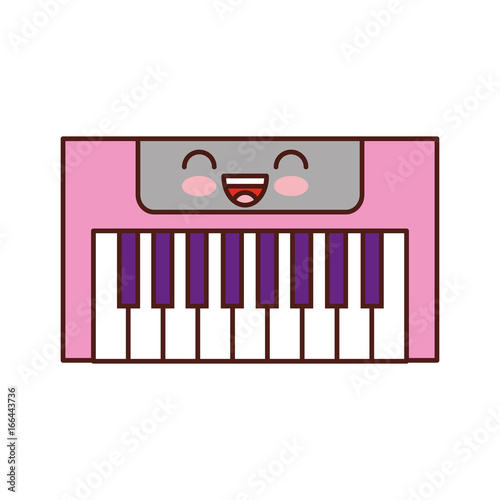 Synth console kawaii character vector illustration design