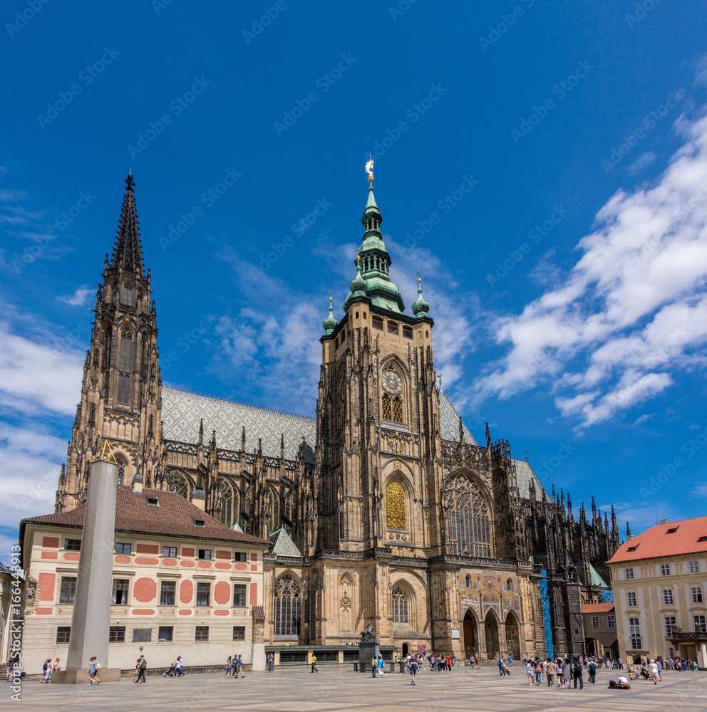 Prague, Czech Republic. St. Vitus Cathedral in Prague Castle, Hradcany