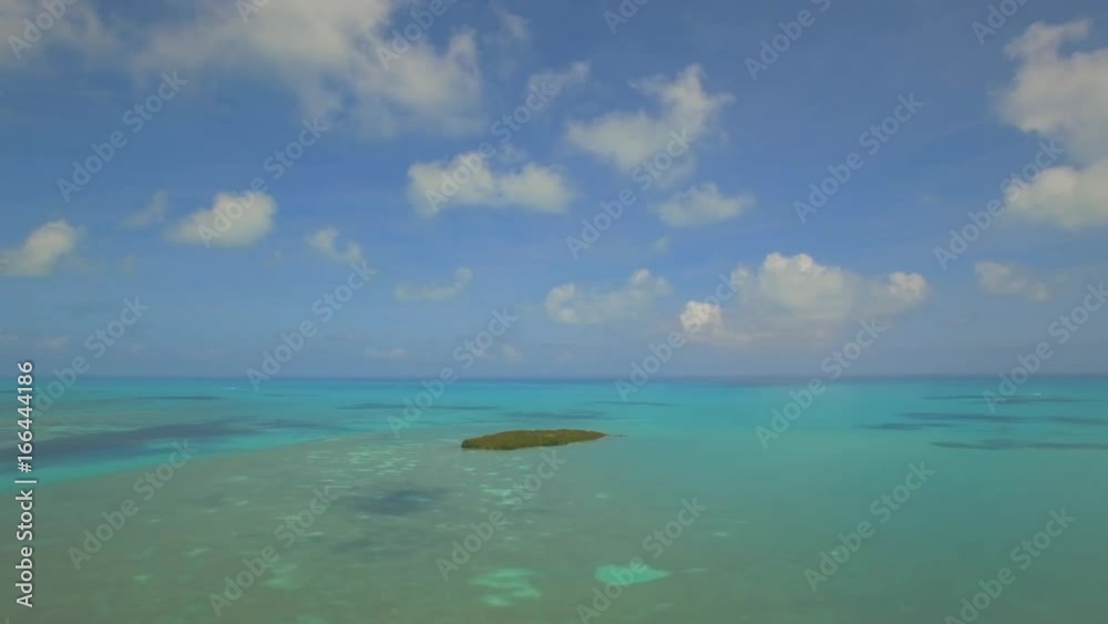 Aerial. Tropical paradise island. Florida Keys. 4K Aerial. Tropical paradise island. Florida Keys. 4K