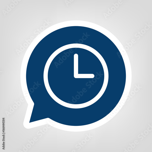 Sprechblase Uhr
