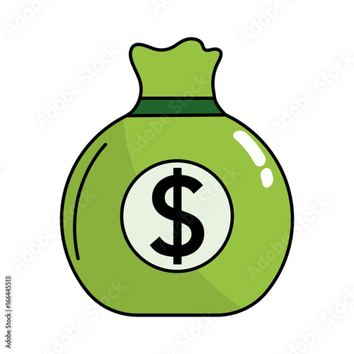 business bag with cash money inside