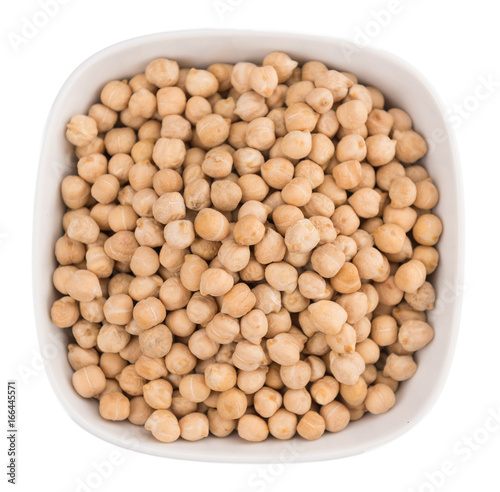 dried Chickpeas isolated on white background