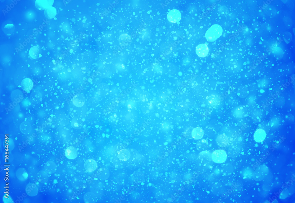 Dark Blue sparkle rays lights with bokeh elegant abstract background. Dust sparks in explosion background. Vintage or retro.