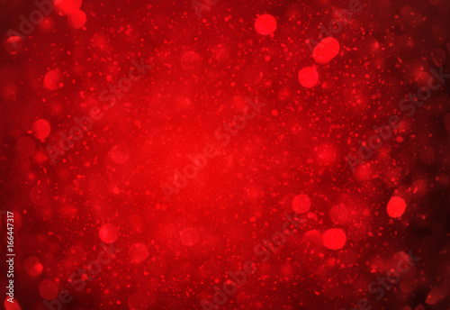 Dark Red sparkle rays lights with bokeh elegant abstract background. Dust sparks in explosion background. Vintage or retro.