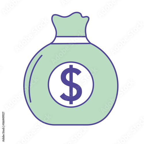 business bag with cash money inside