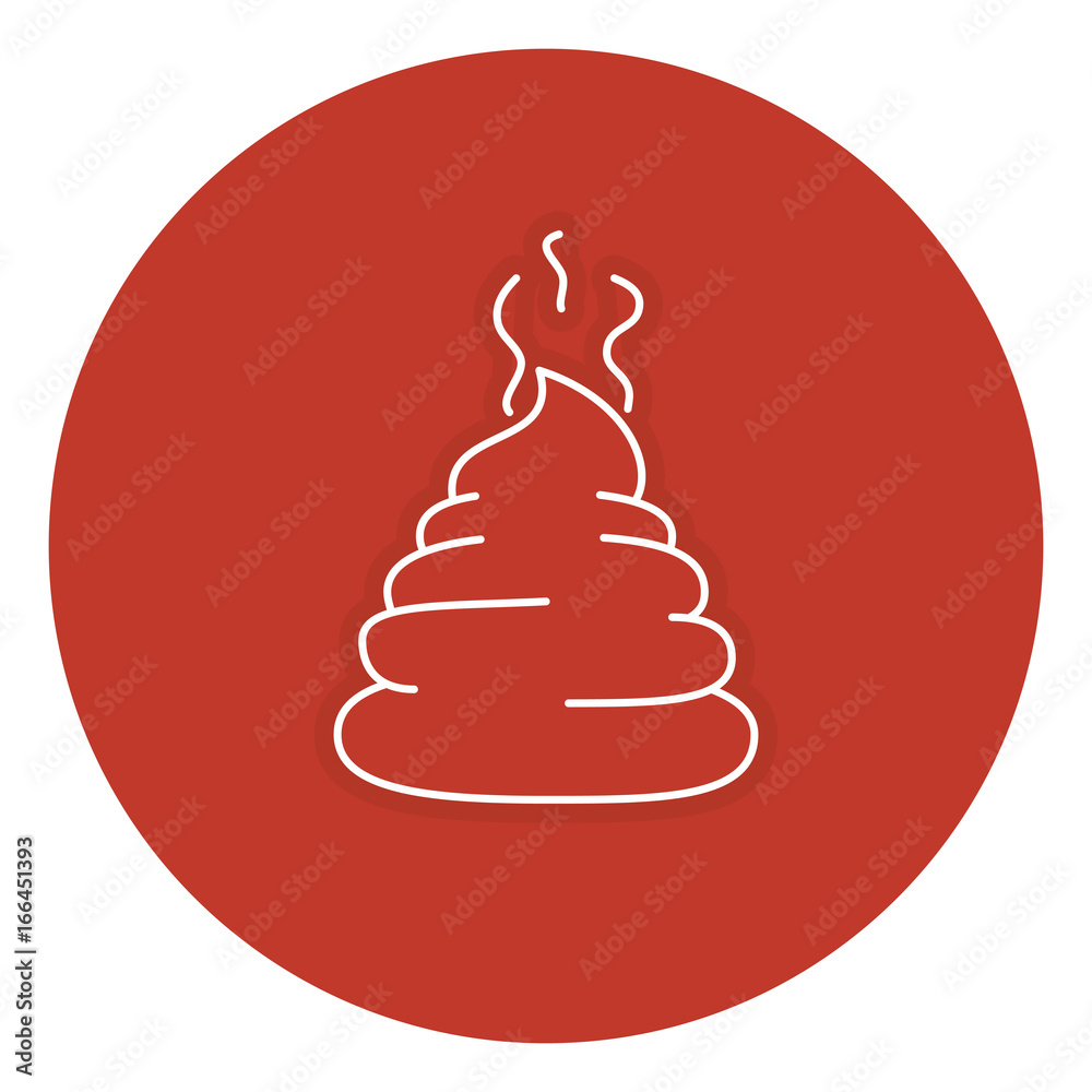 Dog poop isolated icon Dog poop isolated icon