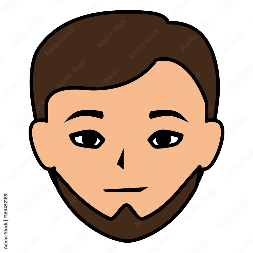 young man head avatar character young man head avatar character
