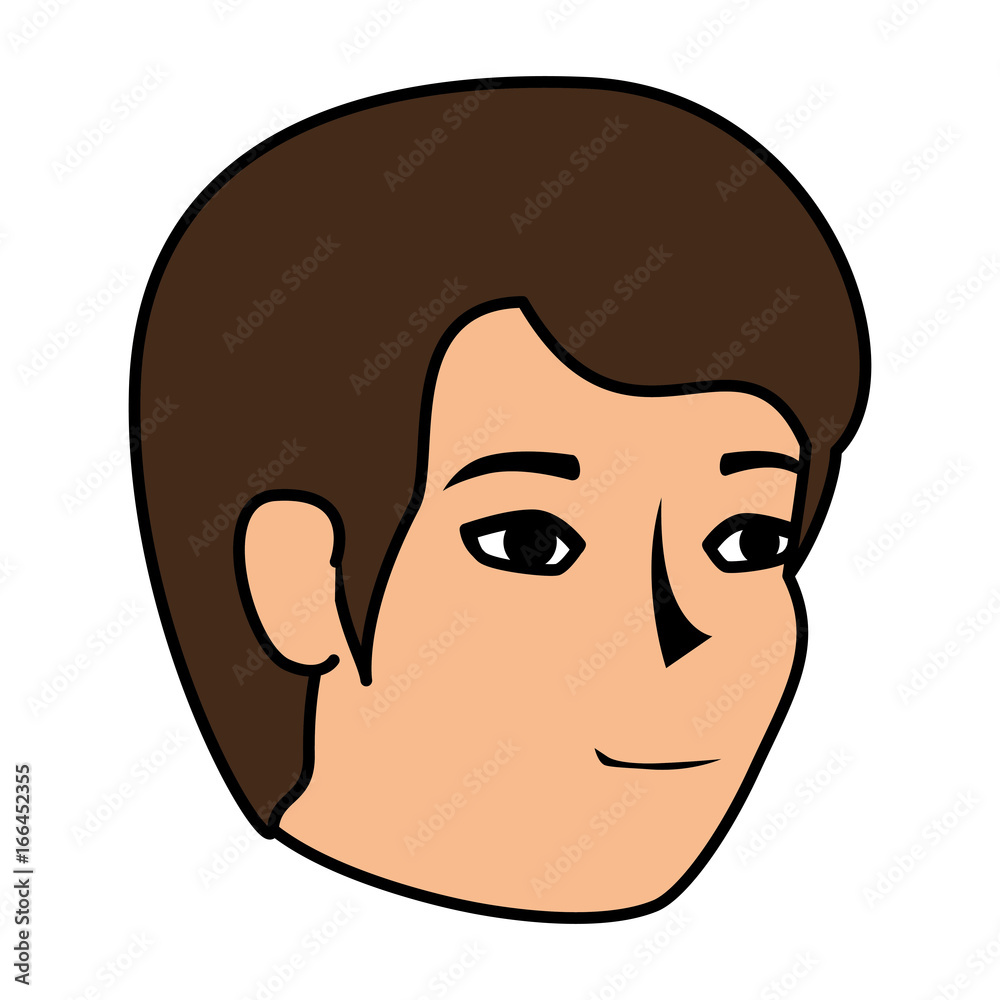 young man head avatar character young man head avatar character