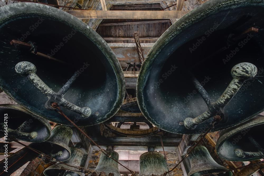 Church Bells Within Steeple - Abandoned Church