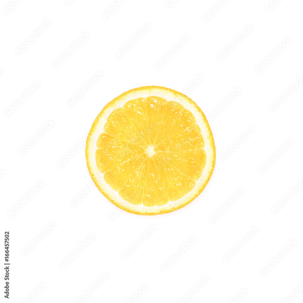 slice of fresh lemon