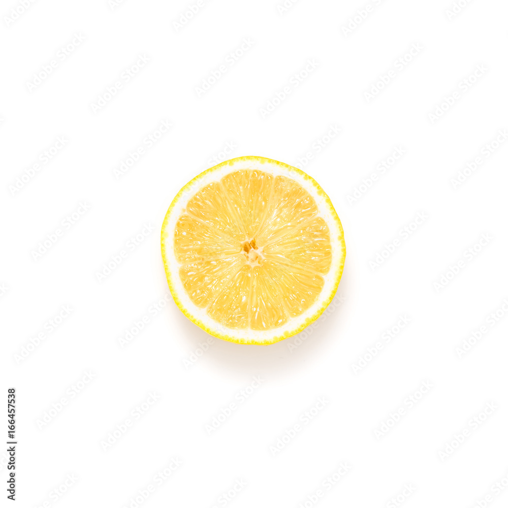 slice of fresh lemon slice of fresh lemon