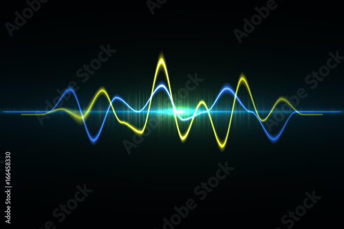 Photography Audio digital equalizer technology, pulse musical