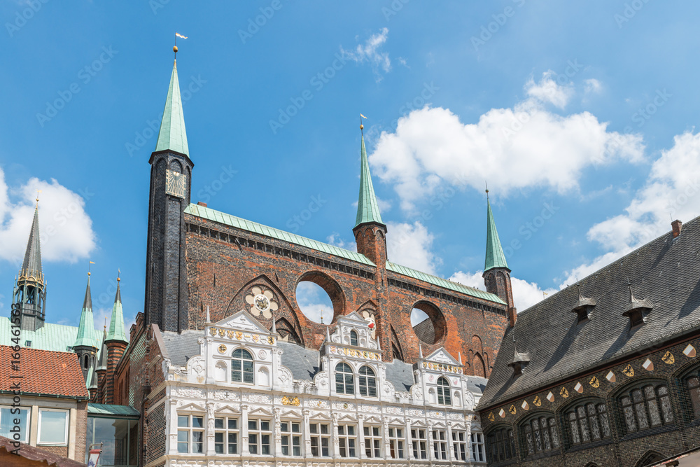Fototapeta premium Rathaus in Lübeck