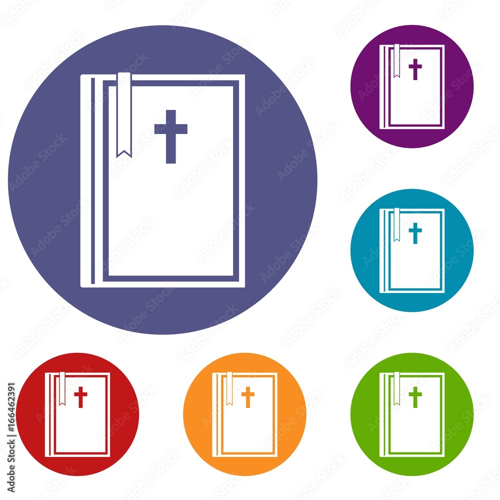 Bible icons set Bible icons set