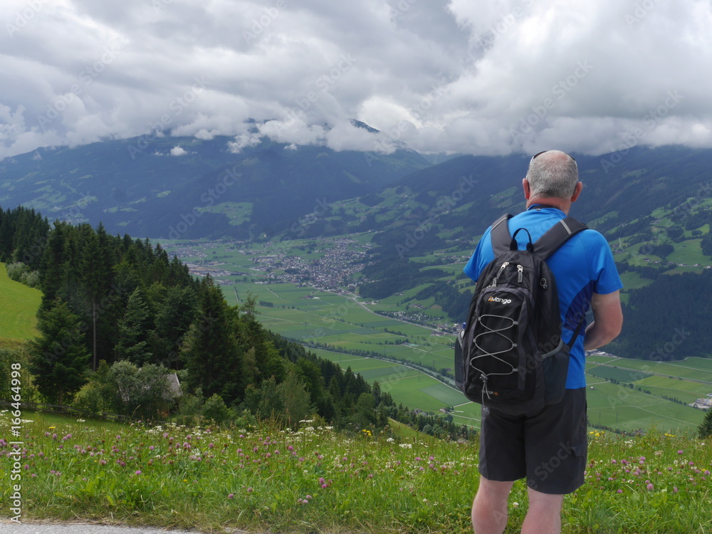 Hiking through the Austrian Alps Hiking through the Austrian Alps