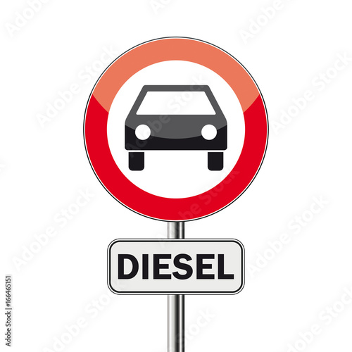 Verkehrsschild Diesel Fahrverbot