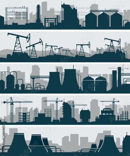 Industrial skyline set