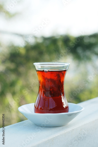 Turkish tea closeup