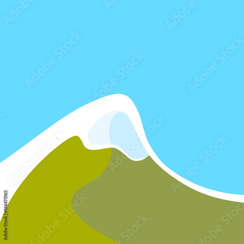 Mountains with Snowy Peak