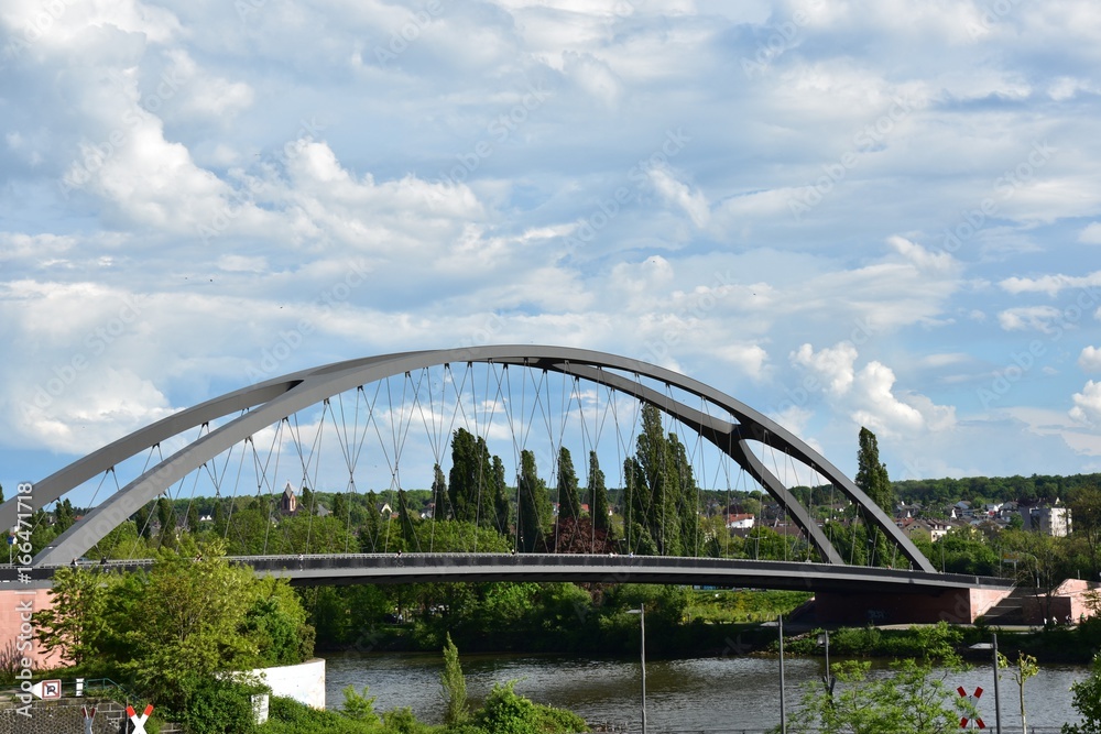 Osthafen Brücke Frankfurt - Germany