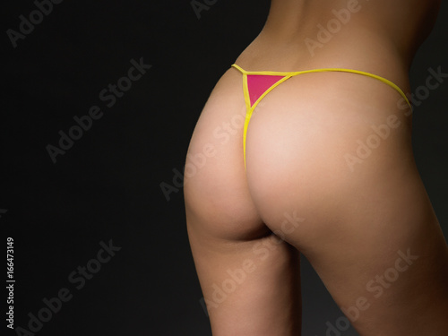 Woman wearing thong photo