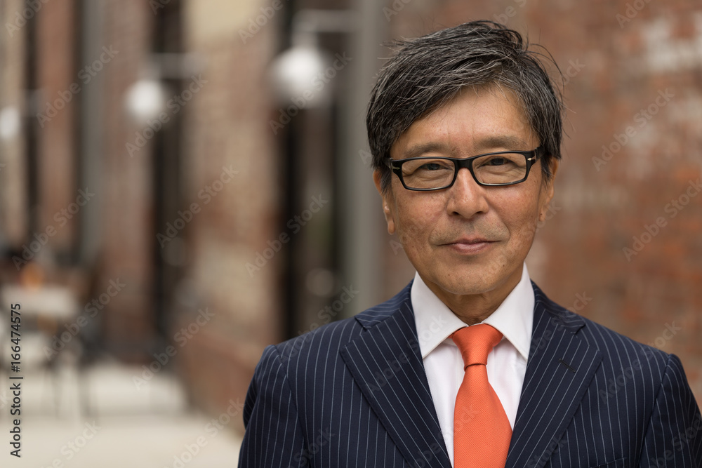 Asian businessman face portrait Asian businessman face portrait