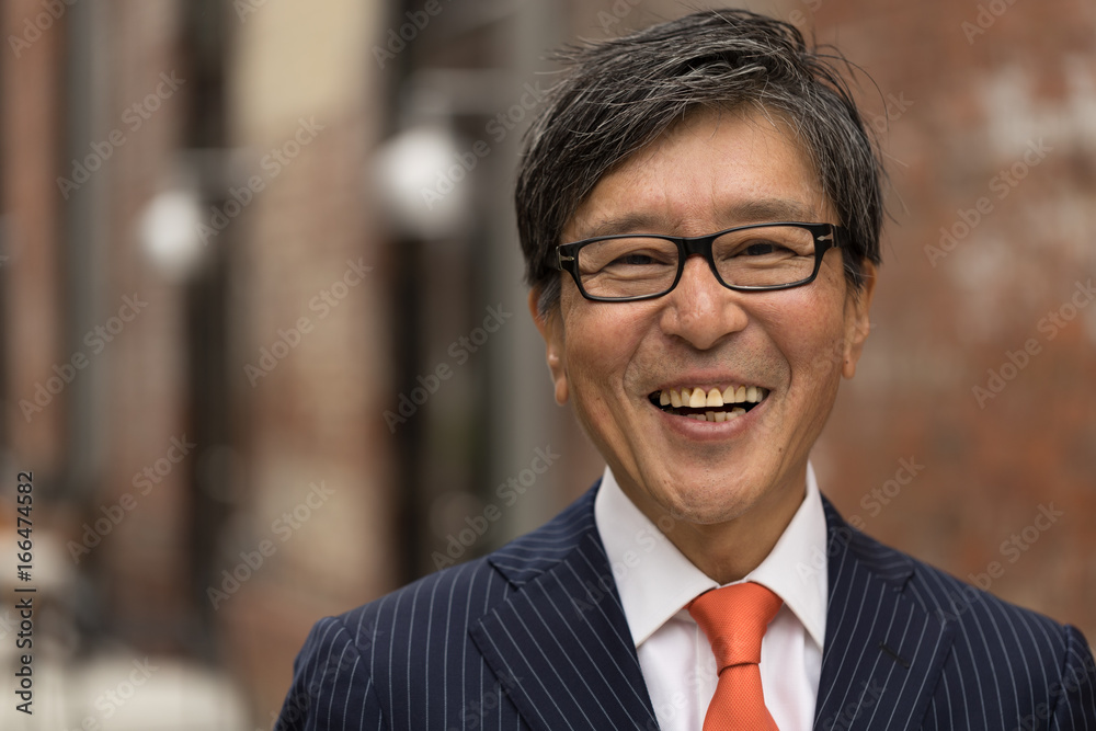 Asian businessman face portrait Asian businessman face portrait