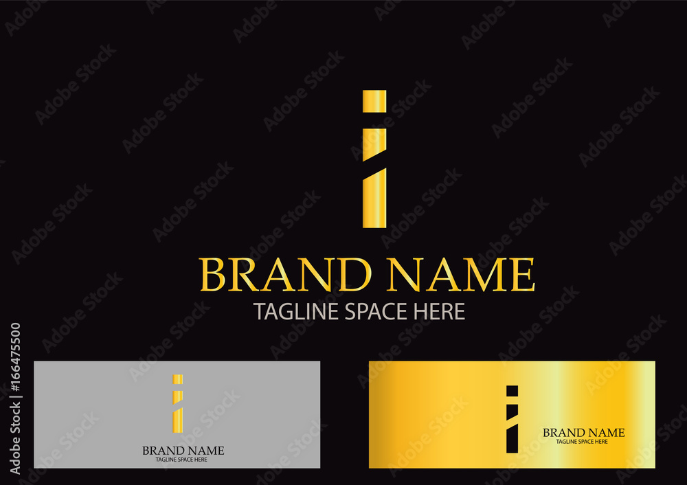 Obraz premium I Letter Logo Design Vector