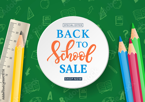 Back to School Sale Banner Template