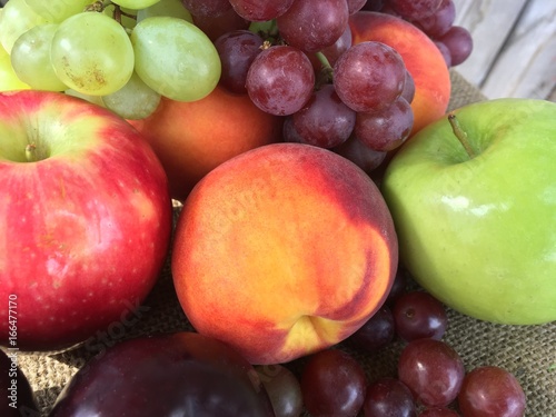 Assortment of fresh mixed fruit