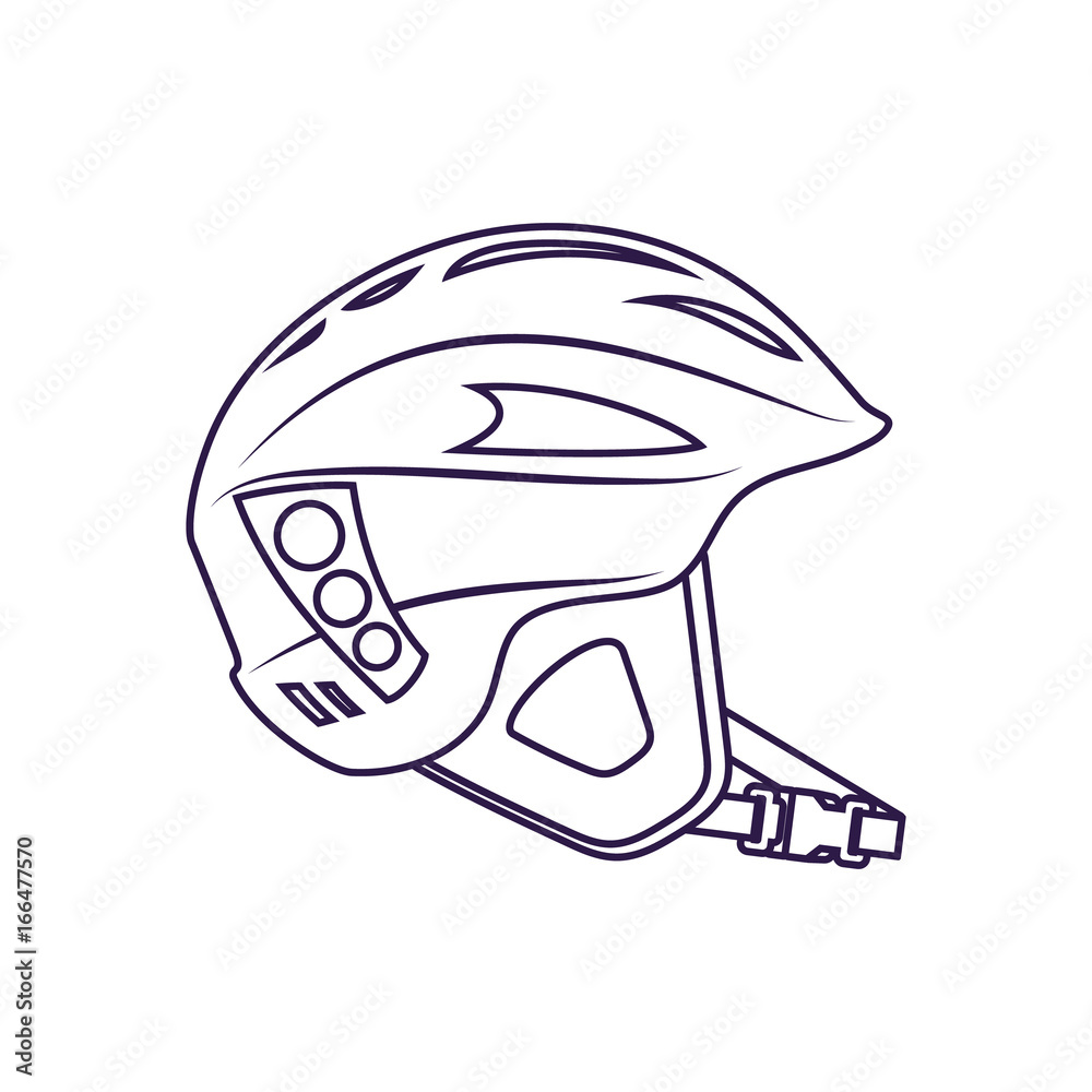 Climbing helmet isolated vector icon. Outdoor activity, nature traveling equipment element. Climbing helmet isolated vector icon. Outdoor activity, nature traveling equipment element.