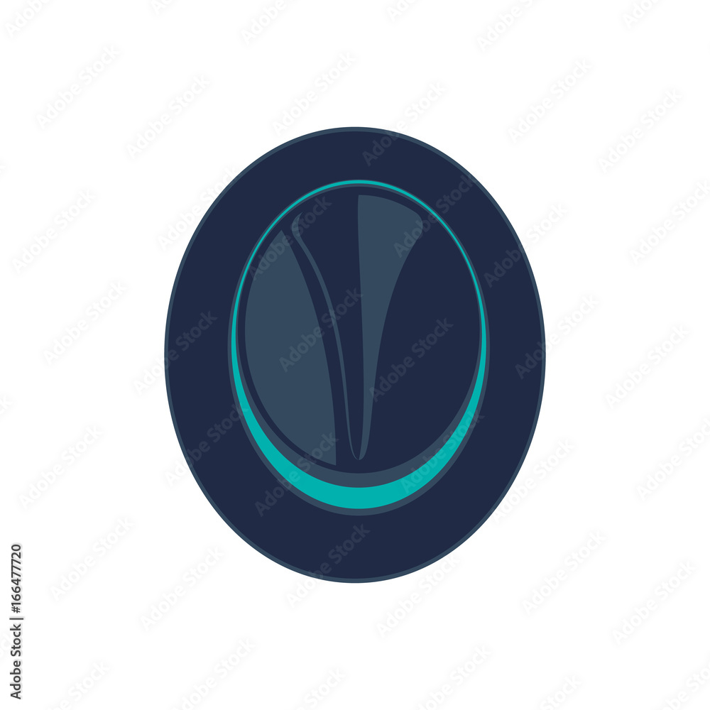 Hipster hat isolated vector icon. Fedora hat, modern clothing illustration. Hipster hat isolated vector icon. Fedora hat, modern clothing illustration.