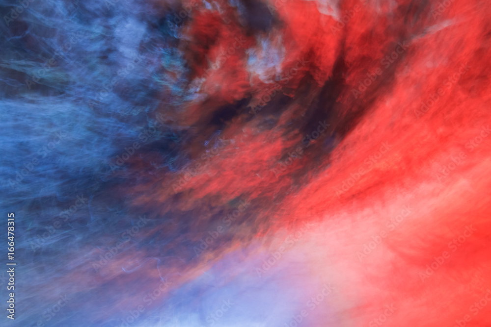 Blue and red colored abstract background.
