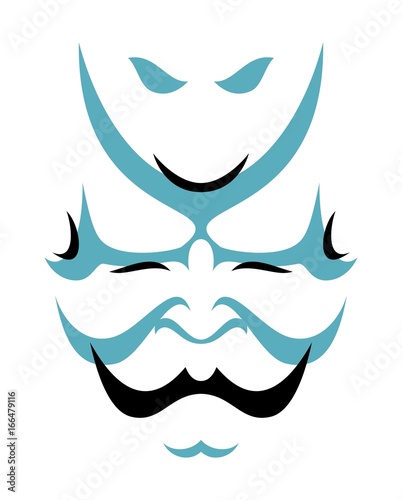 Japanese drama Kabuki face