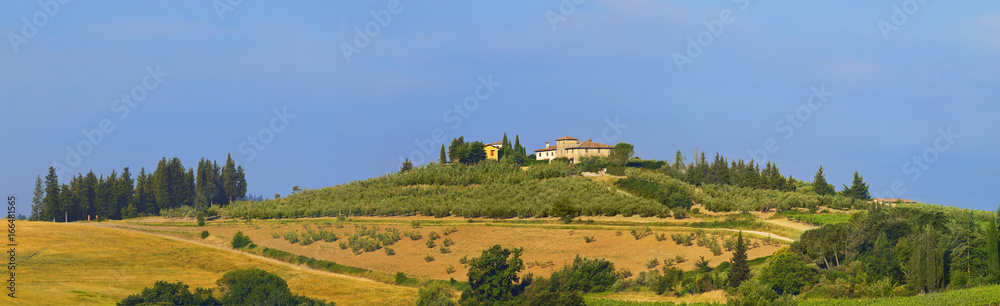 Toskana-Panorama, im Chianti-Gebiet bei Montespertoli