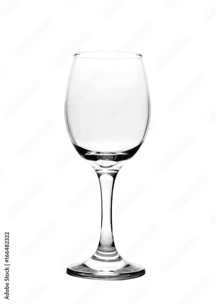 Empty wine glass. isolated on a white background Empty wine glass. isolated on a white background