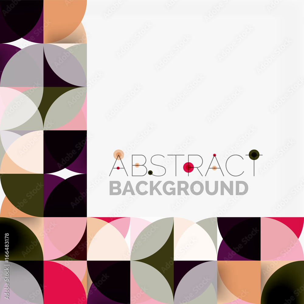Obraz premium Modern geometrical abstract background circles
