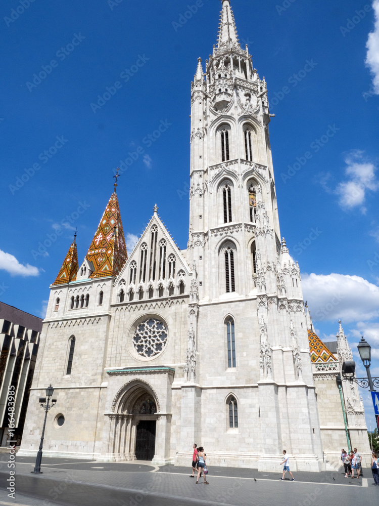 BUDAPEST, HUNGARY, JUNE 11.2017, Matthias Church is a Roman Catholic church, June 11. 2017,  Budapest, Hungary
