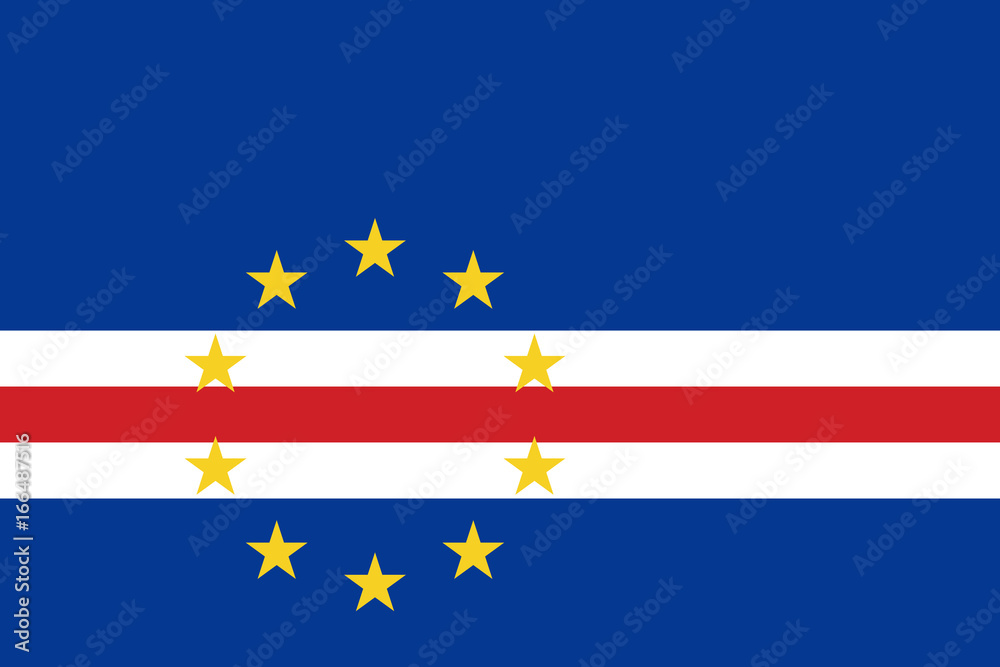 Official vector flag of Cape Verde ( Cabo Verde ) . Republic of Cabo Verde . Official vector flag of Cape Verde ( Cabo Verde ) . Republic of Cabo Verde .