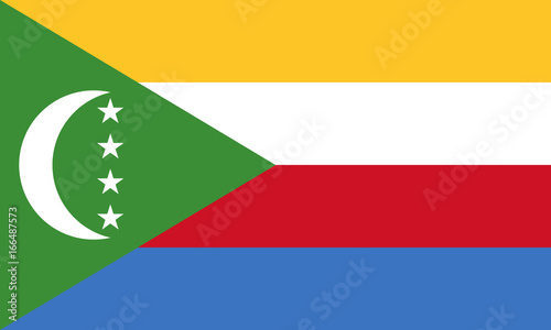 Free Download Official vector flag of Comoros . Union of the Comoros . - GFXLoad