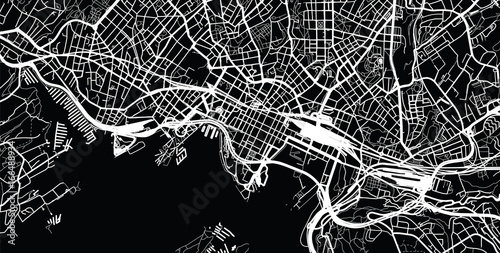 Wallpaper Mural Urban city map of Oslo, Norway