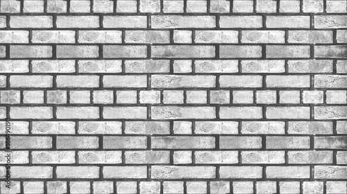 abstract black white background seamless of brick wall texture.