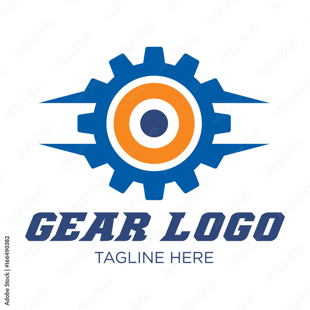 Fototapeta premium Gear Tune Up Logo Tmplate
